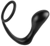 Ass Gasm Plug et Cockring 10 x 3.2 cm Noir