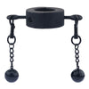 Ballstretcher en métal avec Boules Testicle M 32mm - Hauteur 20mm - Poids 435g Noir