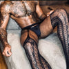 Bas effet porte-jarretelles Erotic Panty Noirs