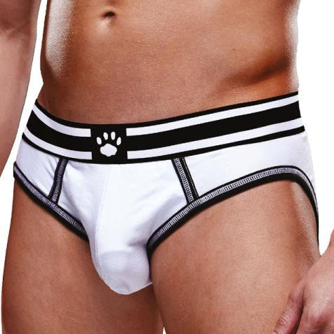 Bottomless OPEN BRIEF Prowler Blanc-Noir