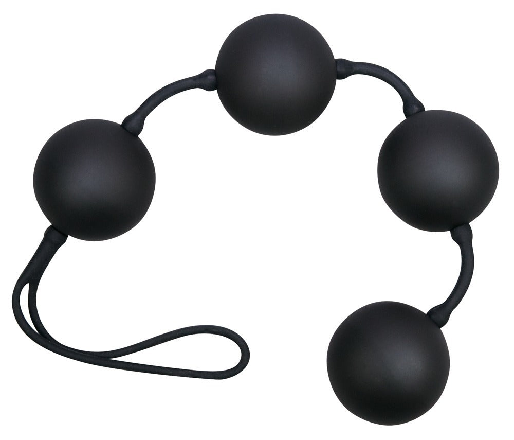 Boules anales Velvet 23 x 3.5cm noires