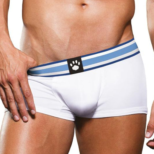 Boxer Trunk Prowler Blanc-Bleu