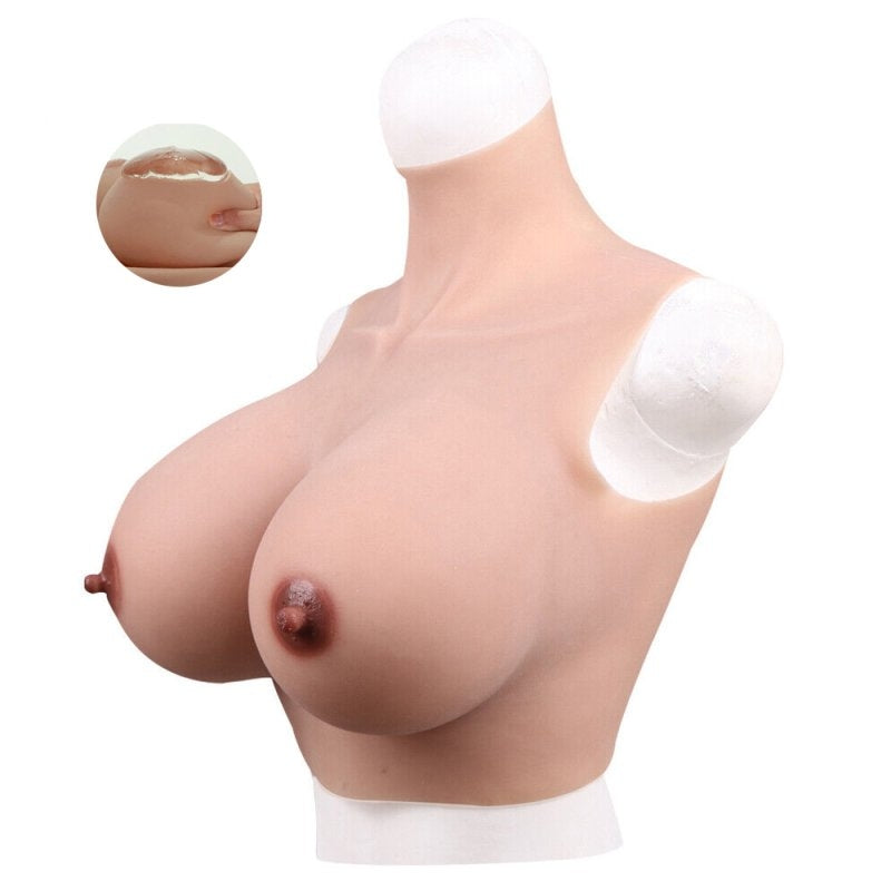 Buste Seins Silicone Col haut Bonnet B