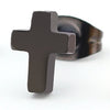 Clou d'oreille CROSS Noir