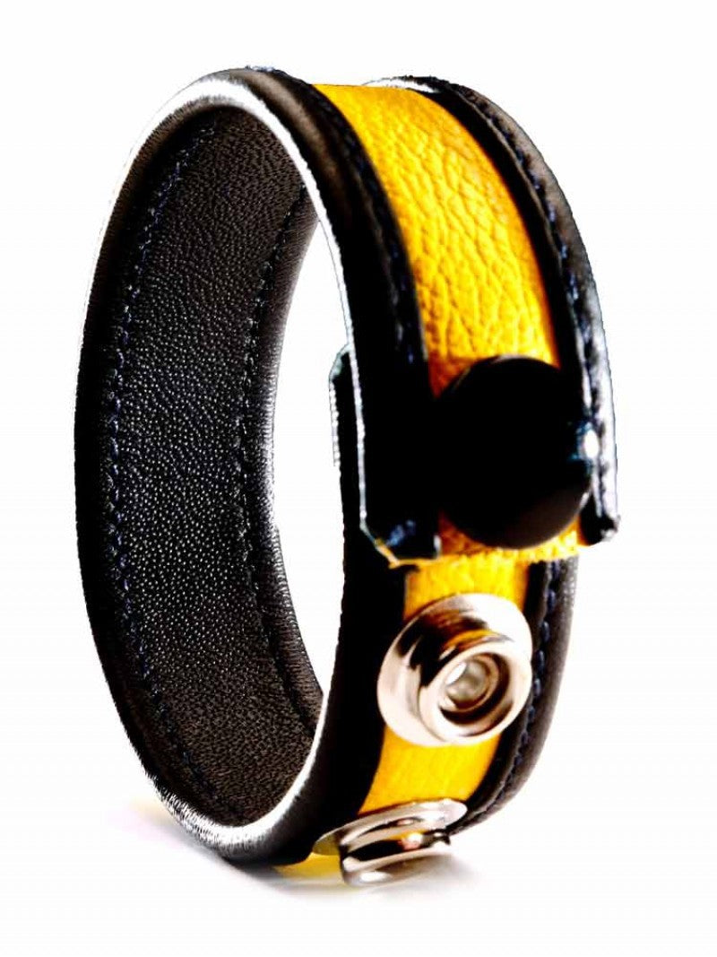 Cockring Cuir Jaune