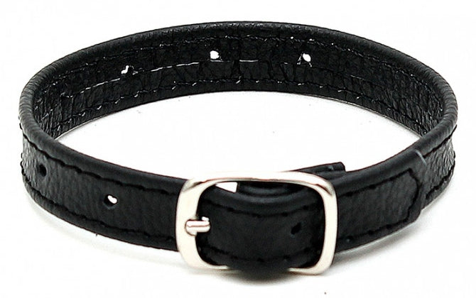 Cockring en cuir Lux Up Noir