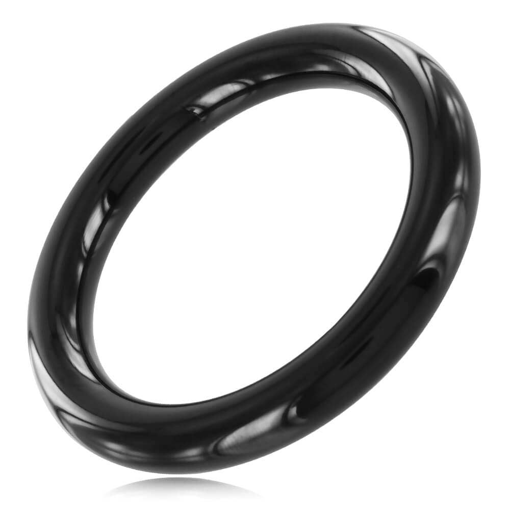 Cockring fin Steel 8mm Noir