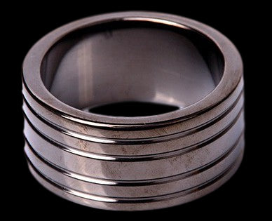 Cockring RIBBED Black 25mm