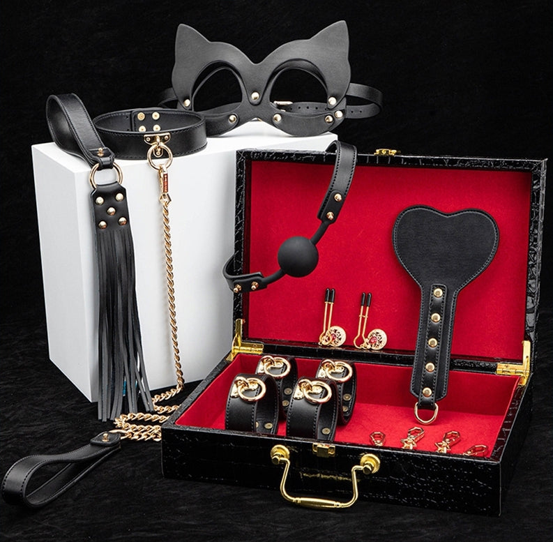 Coffret SM Bondage 8 Pièces Noir