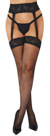 Collants Fishnet Garterbelt Noirs