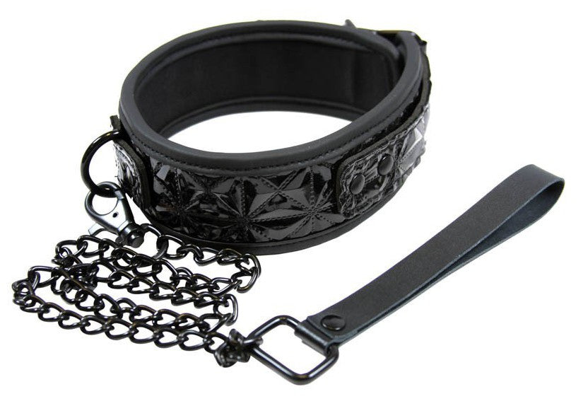 Collier et laisse SM - Sinful Black