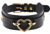 Collier Fantaisie Golden Heart Noir