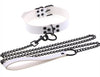 Collier-Laisse Punk Blanc