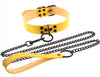 Collier-Laisse Punk Jaune