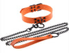 Collier-laisse Punk Orange