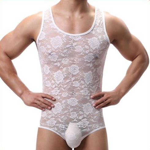 Combi Dentelle TEDDY Blanc