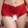 Culotte Dentelle ouverte Frida Rouge