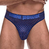 Thong DIAMOND MESH Bleu