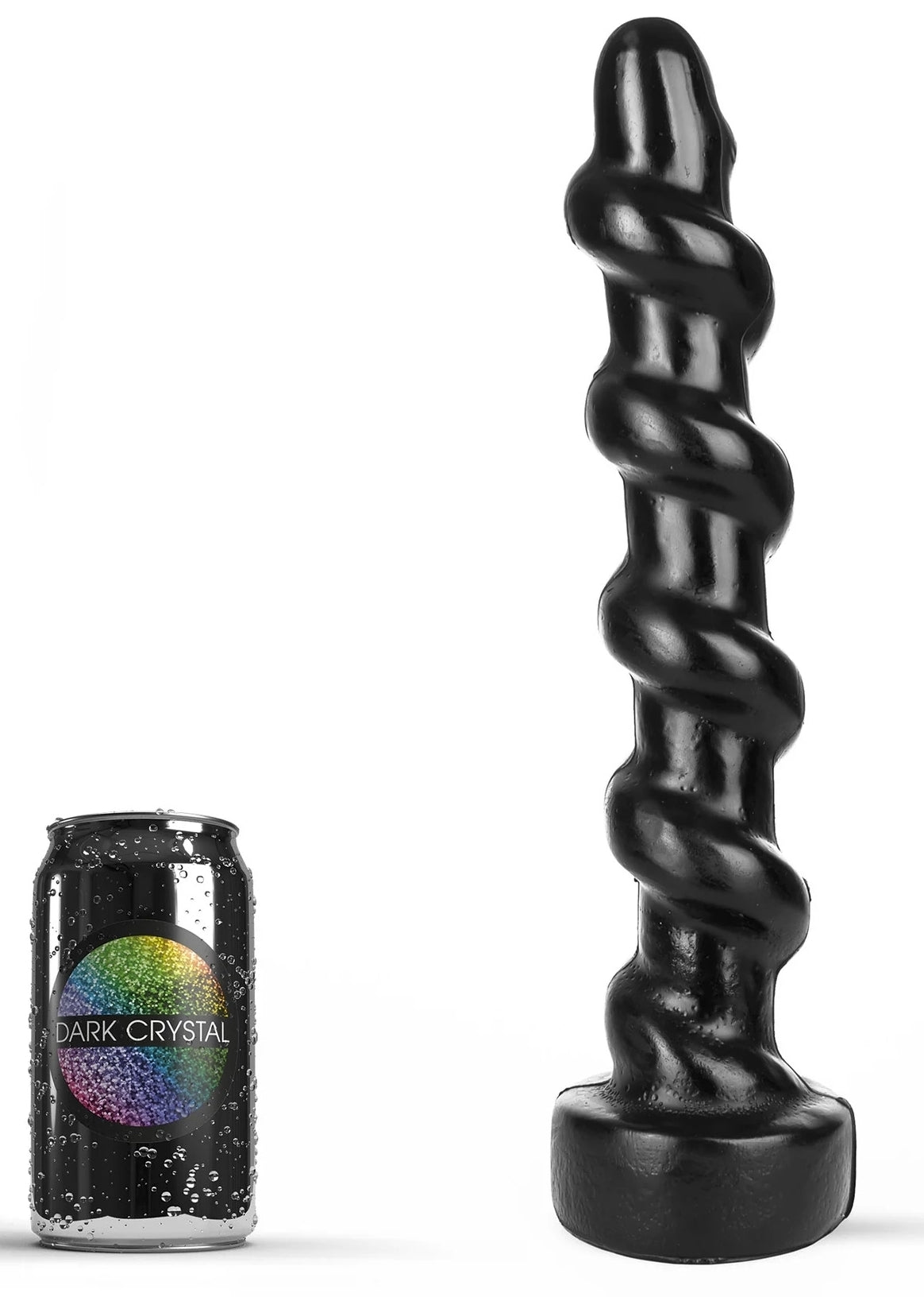 DILDO SPIROL XL DARK BLACK