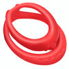 Double Cockring Silicone Soft Duo 40mm Rouge