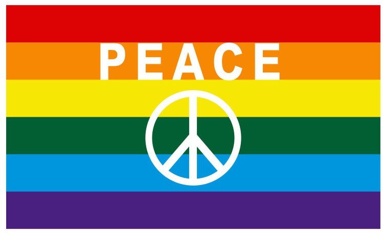 Drapeau Rainbow Symbole Peace 60 x 90cm