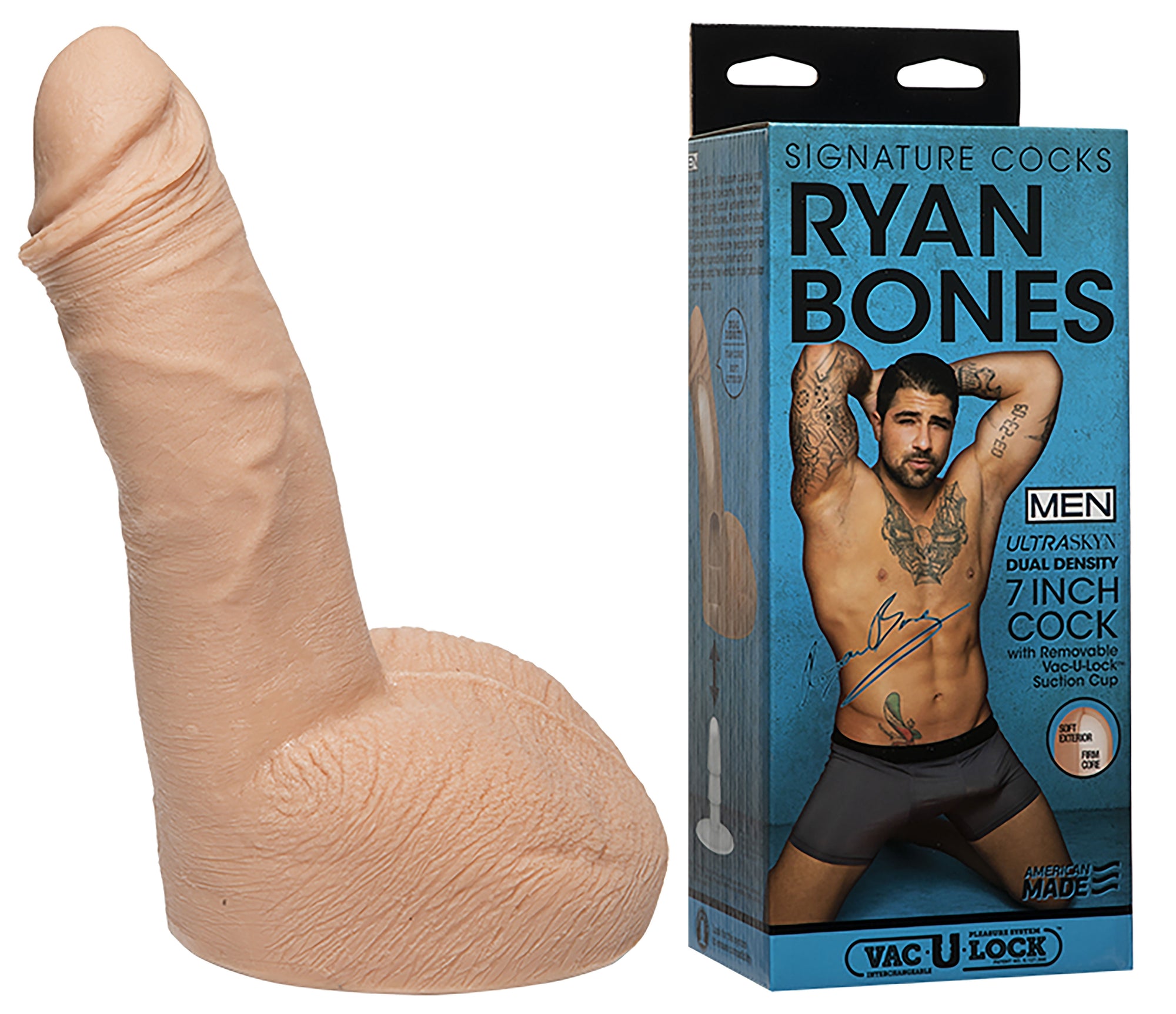 Gode réaliste Acteur Ryan Bones 14 x 5 cm