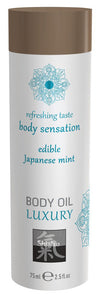 Huile de massage Comestible - MENTHE JAPONAISE 75ml