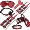 Kit BDSM 7 Pièces Caïman Rouge