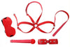 Kit d'Initiation BDSM OBEDIENCE 4 pièces Rouge