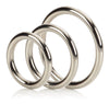 Lot de 3 cockrings en métal Silver Ring 32 à 50mm