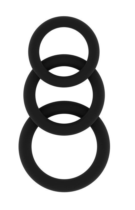 Lot de 3 cockrings Sono N°25 Noirs