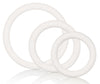 Lot de 3 cockrings souples Blanc