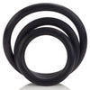 Lot de 3 Cockrings souples Rubber Rings Noir