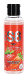 Lubrifiant Comestible Fraise-Vanille 4in1 S8 125mL