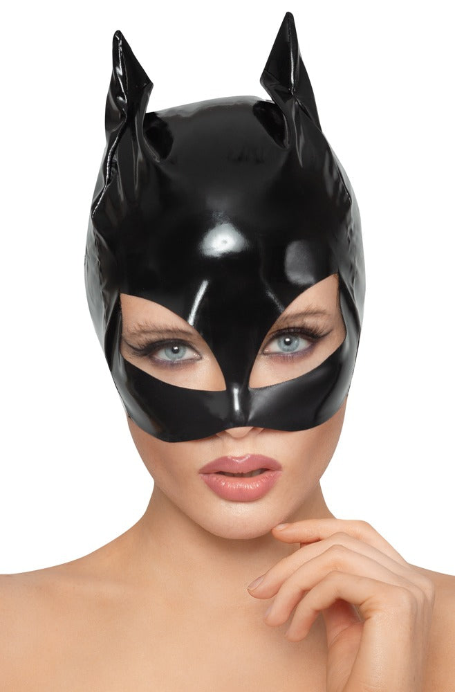 Masque Chat en Vinyle Cat Mask Noir