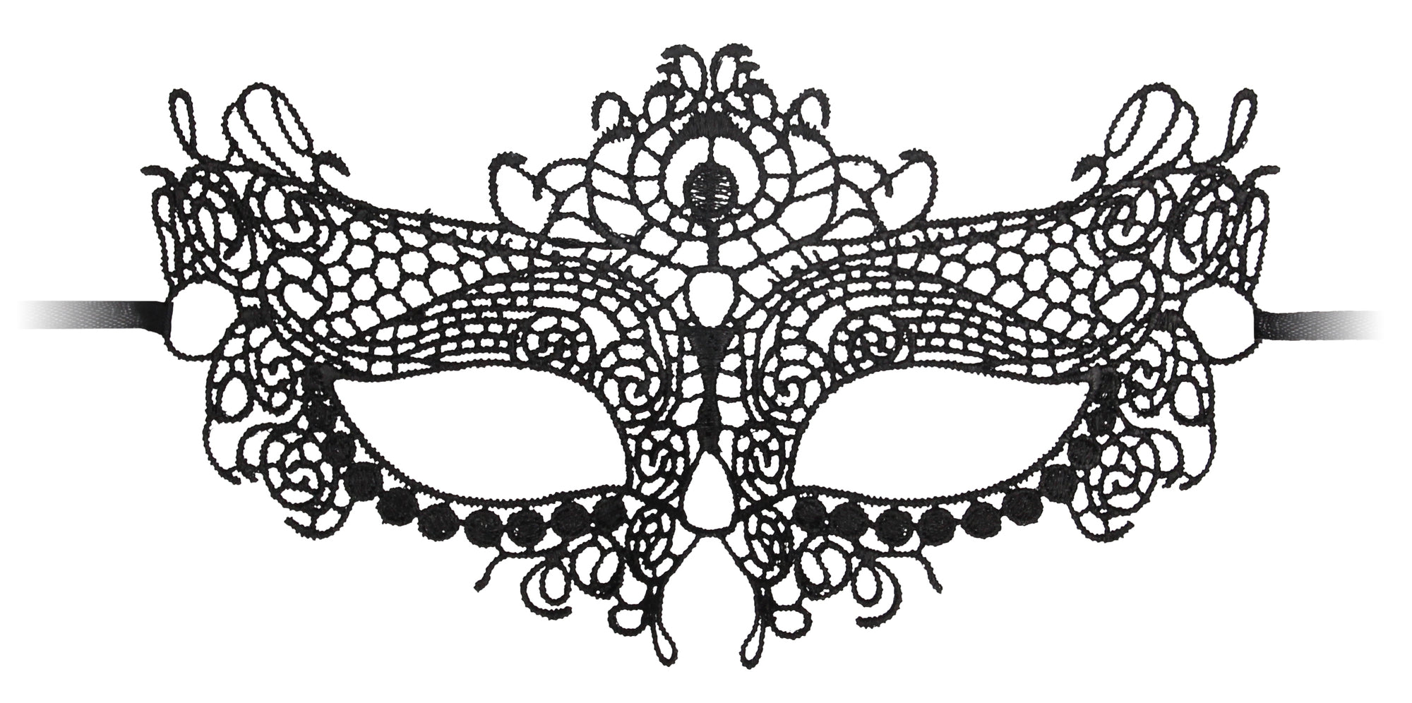 Masque Dentelle Queen Lace Noir