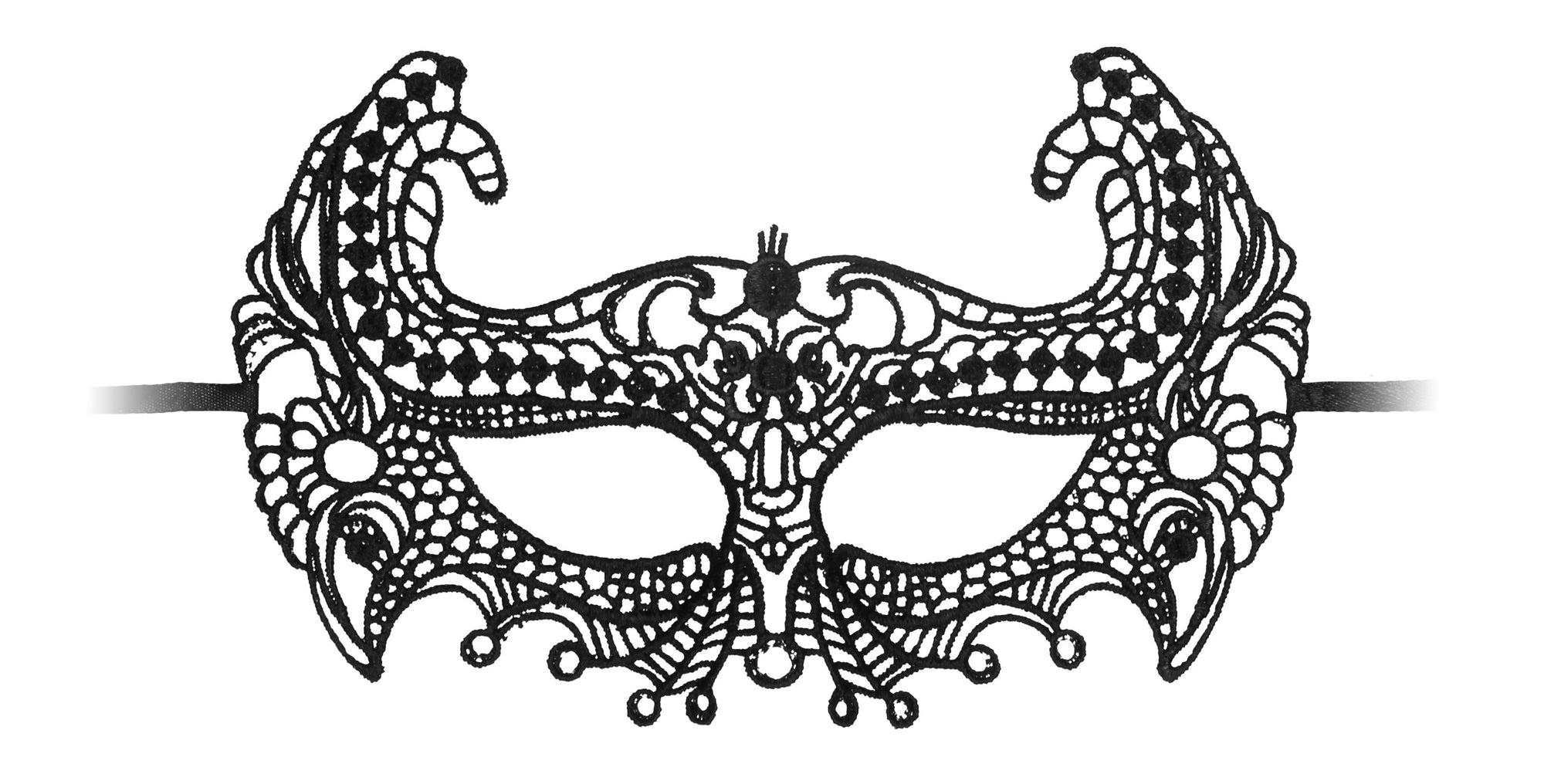 Masque en dentelle Empress Noir