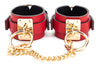 Menottes de poignets Goldy Cuff Rouge-Noir