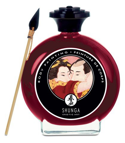 Peinture corporelles à la Fraise- Shunga-100ml