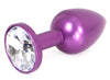 Plug Bijou Anal Alu Gem light 6 x 2.8 cm Violet