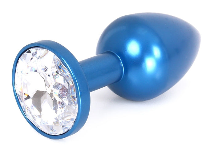 Plug bijou en Alu Gem Light 6 x 2.8 cm Bleu