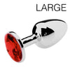 Plug bijou Spolly Large - Rouge 8.5 x 3.9cm