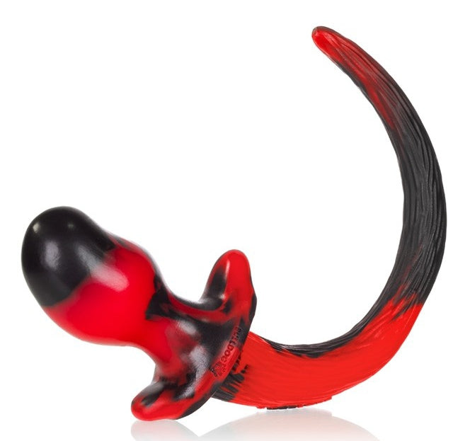 Plug Queue de chien Swirl 8.5 x 4.4 cm Rouge