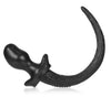 Plug Queue Puppy Tail Pug 8 x 4.4cm Noir