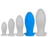 Plug silicone Saurus Egg XL 16.5 x 7.3cm Bleu