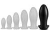 Plug silicone Saurus Egg XXXL 19 x 9.3cm Noir