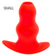 Plug Tunnel Stretch Rouge Small 11 x 5 cm