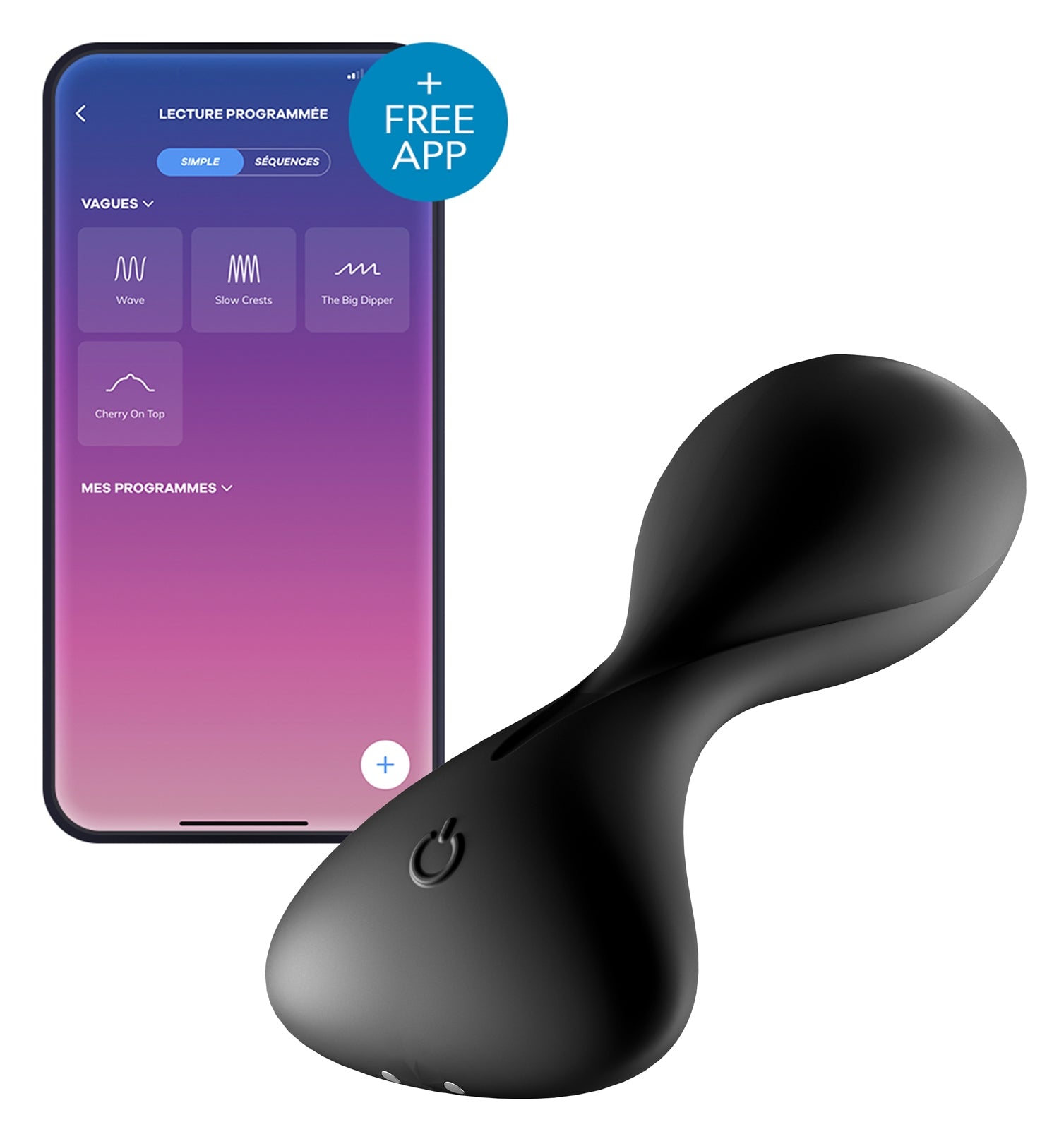 Plug vibrant connecté Trendsetter Satisfyer 7 x 3.5cm