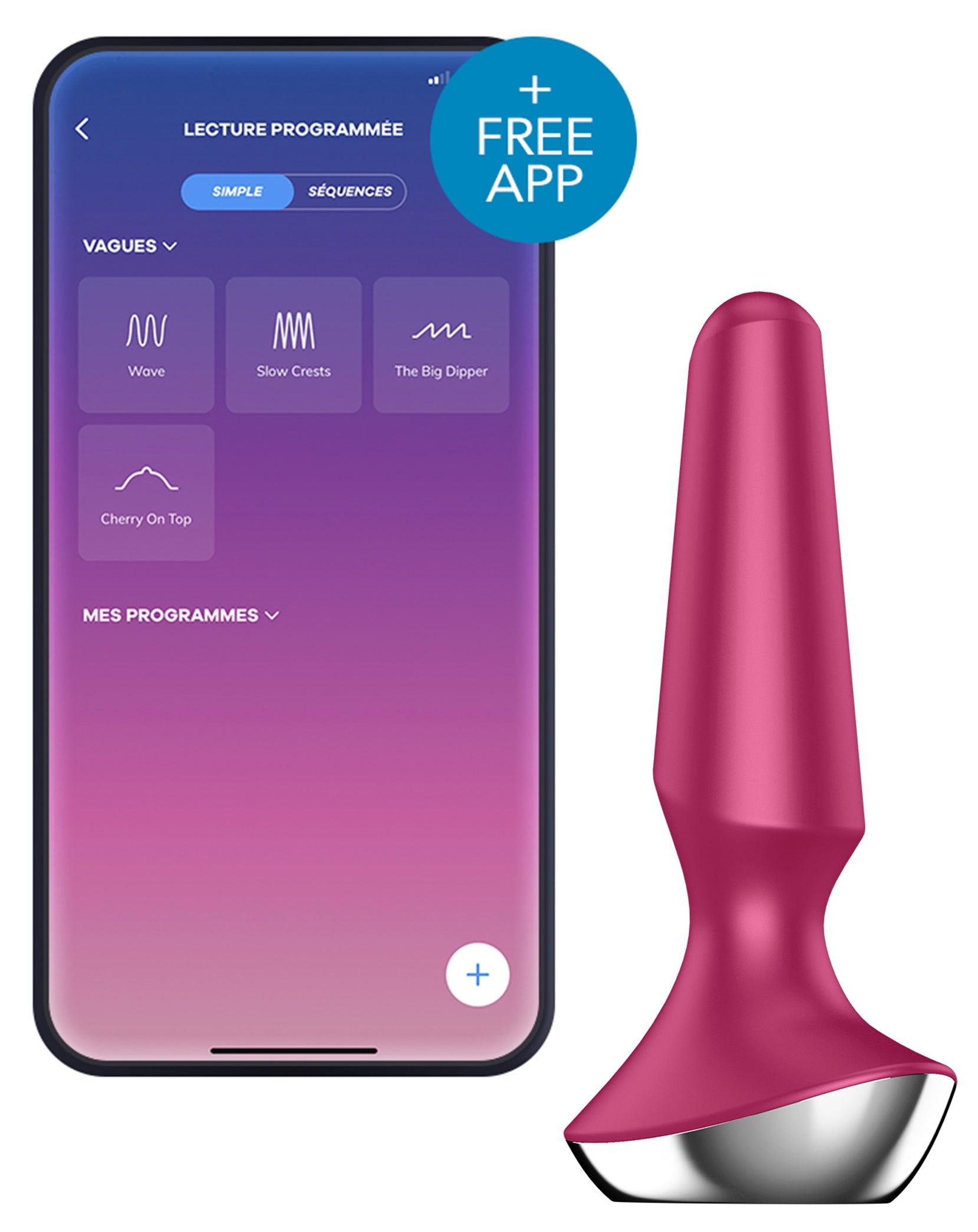 Plug Vibrant Ilicious 2 Satisfyer 10 x 3cm Violet