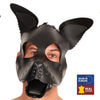 PUPPY MASQUE EN CUIR NOIR + SET LANGUE ET OREILLES NOIR